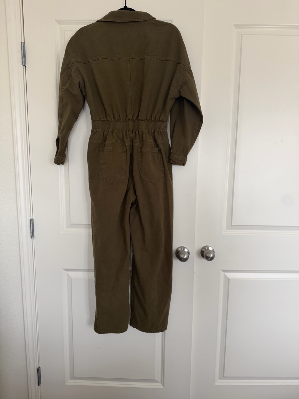 12th Tribe Hendrix denim jumpsuit In Olive Green Size S/M - Picture 4 of 7